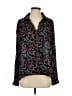 Maeve 100% Rayon Floral Black Long Sleeve Blouse Size 4 - photo 1