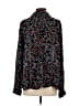 Maeve 100% Rayon Floral Black Long Sleeve Blouse Size 4 - photo 2