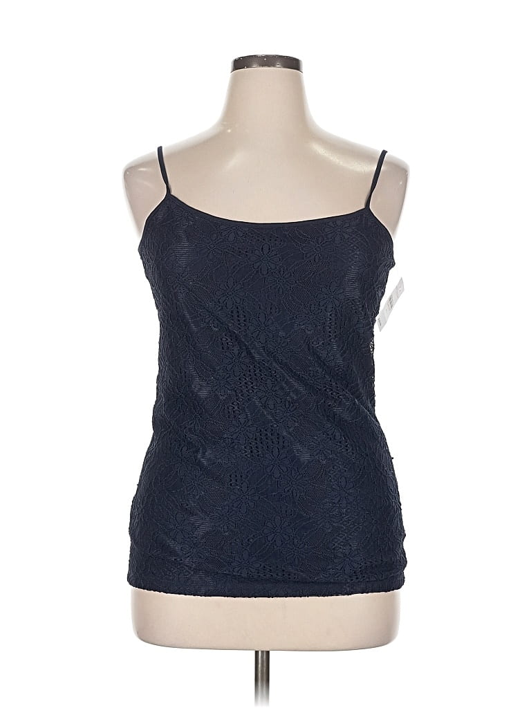 Ann Taylor Factory Tank Top Blue Strapless Neckline Tops