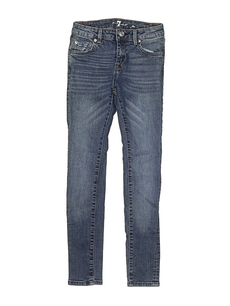 Pre-owned 7 For All Mankind Kids' Jeans In Blue