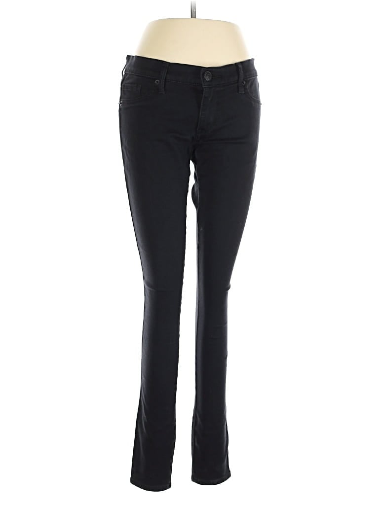 Pre-owned Express Jeans Jeggings In Black