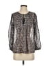 Joie 100% Silk Gray Long Sleeve Silk Top Size XS - photo 1