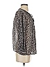 Joie 100% Silk Gray Long Sleeve Silk Top Size XS - photo 4