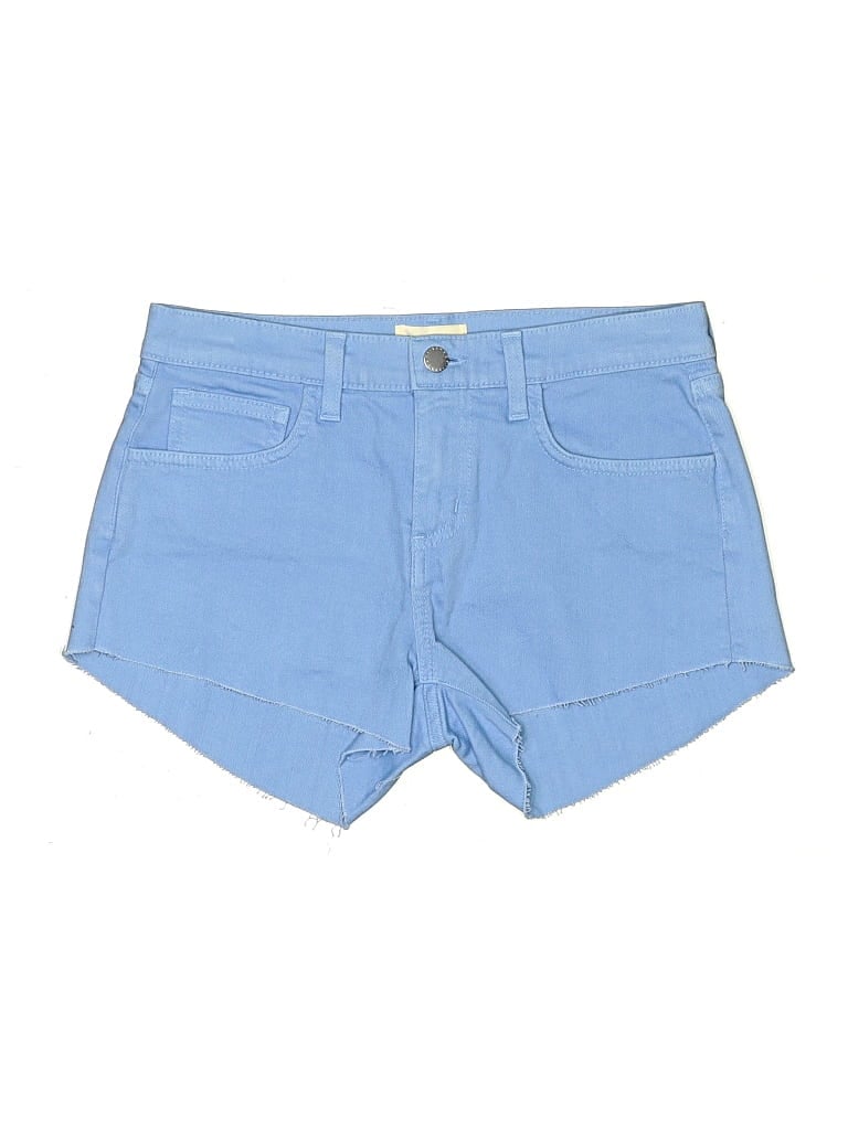 L'agence Denim Shorts In Blue