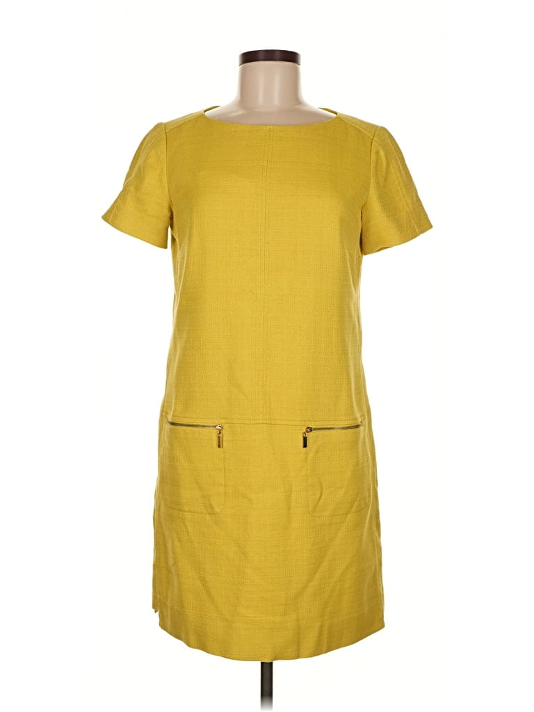 Pre-owned Tahari By Asl Casual Dress In Yellow