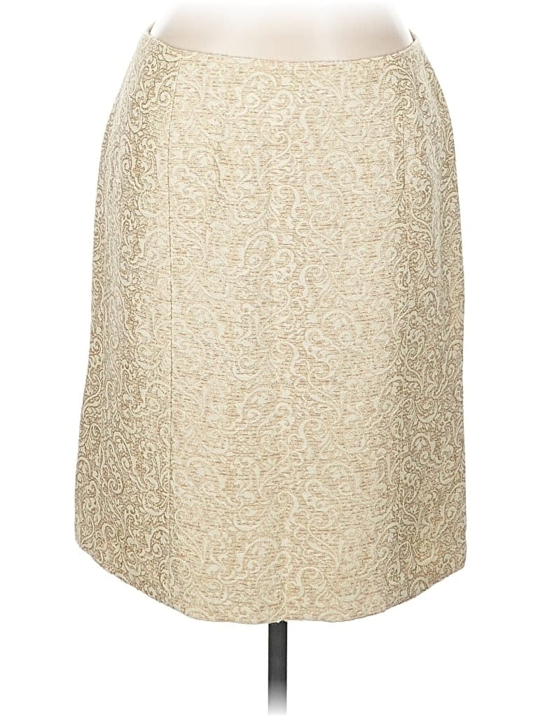 Pre-owned Ann Taylor Formal Skirt In Gold
