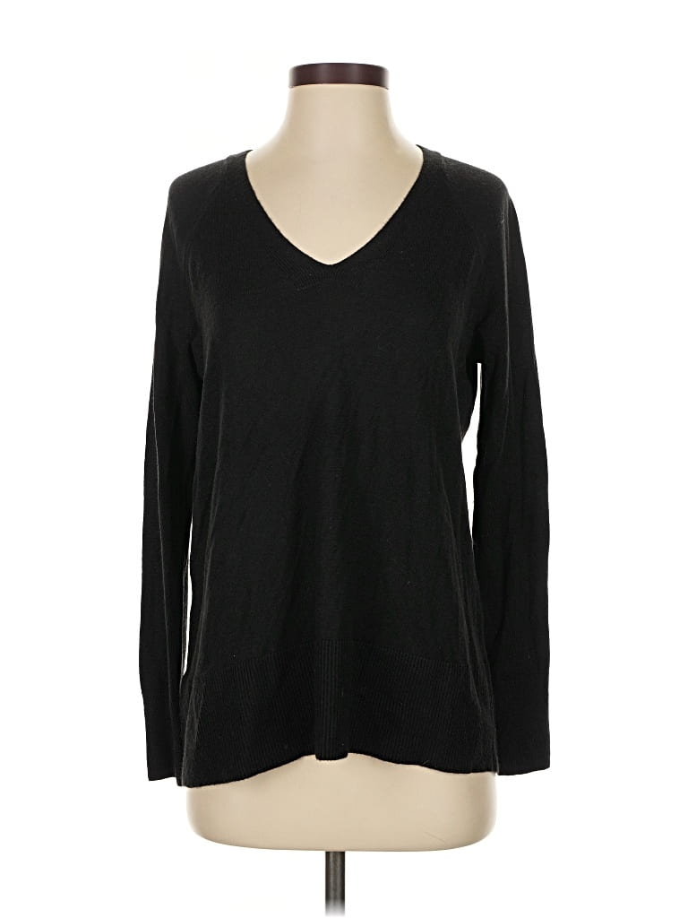 Pre-owned Ann Taylor Loft Pullover Sweater In Black