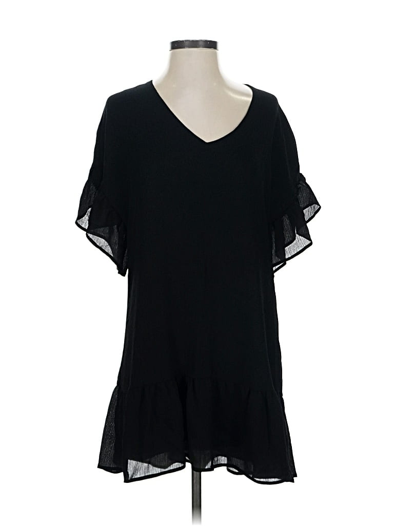 Pre-owned Tyche Casual Dress In Black