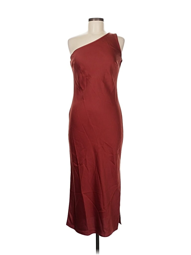 Pre-owned Bhldn Cocktail Dress In Burgundy