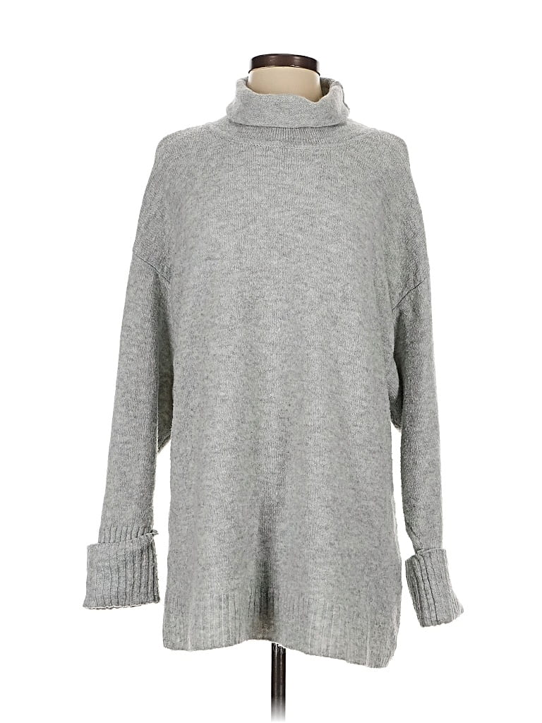Pre-owned Asos Design Turtleneck Sweater In Gray