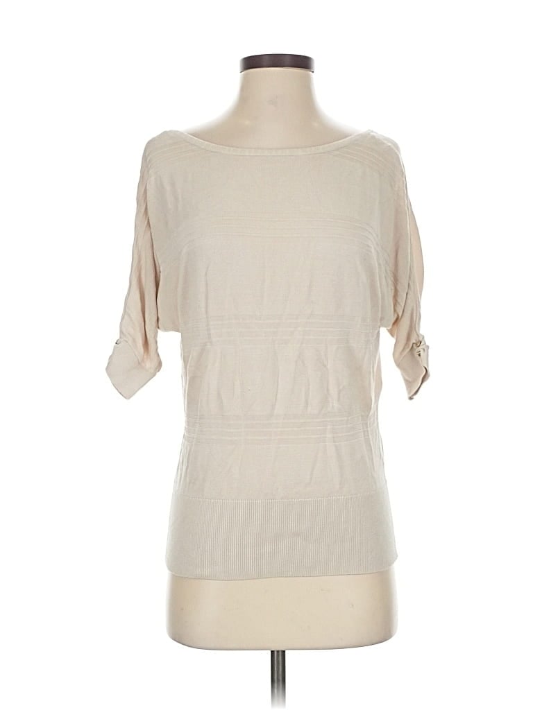 Pre-owned White House Black Market Pullover Sweater In White