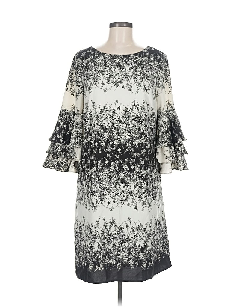 Pre-owned Leslie Fay Casual Dress In Gray