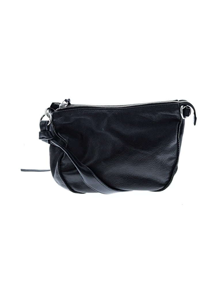 Pre-owned Lucky Brand Leather Shoulder Bag In Black