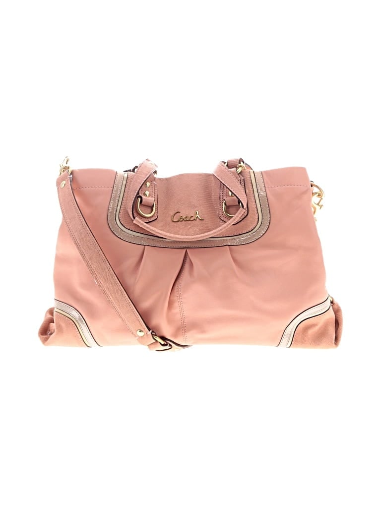 Pre-owned Coach Leather Satchel In Pink