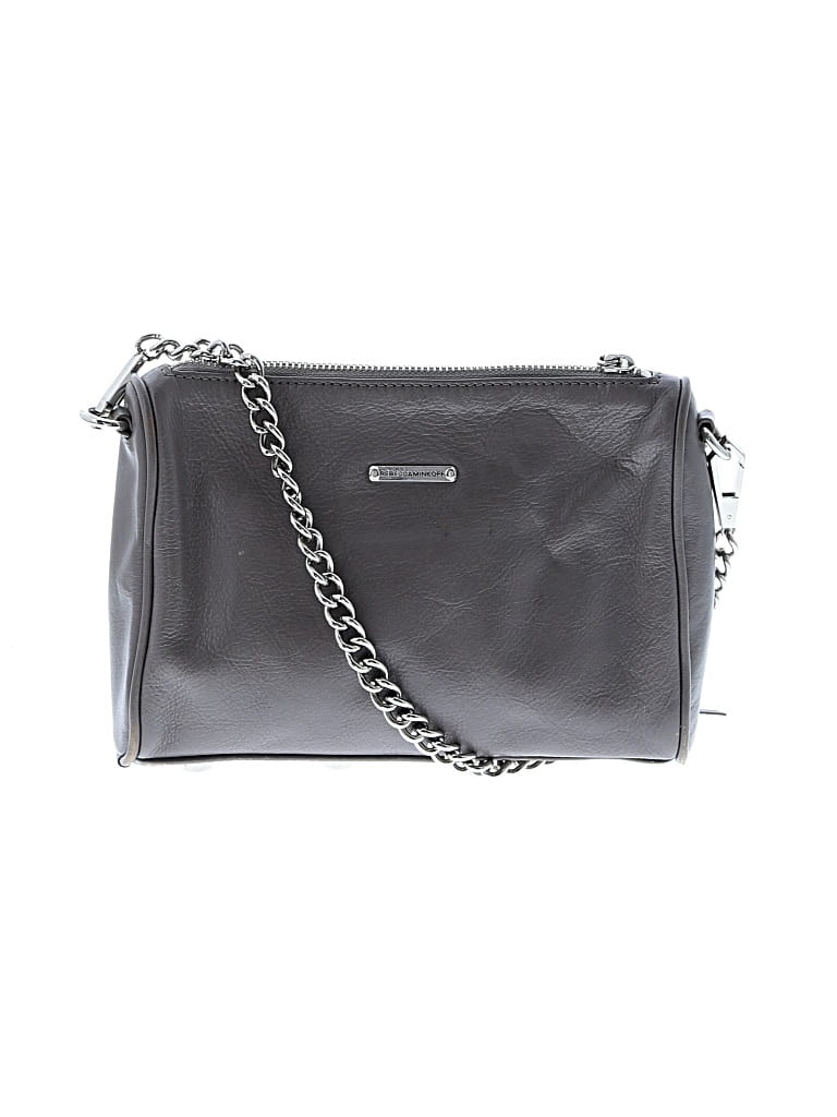 Pre-owned Rebecca Minkoff Leather Crossbody Bag In Gray