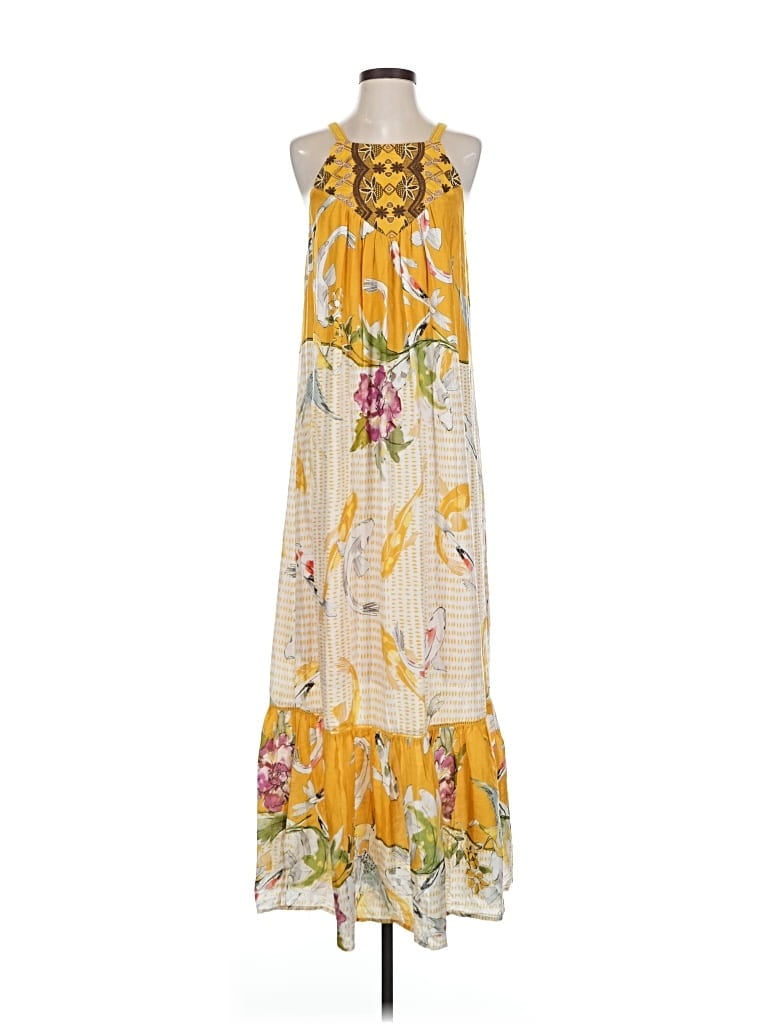 Pre-owned One September Casual Dress In Yellow