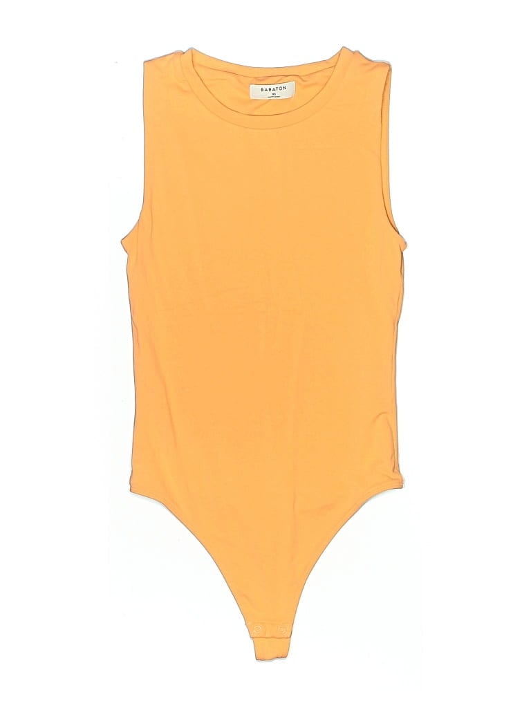 Pre-owned Babaton Bodysuit In Yellow