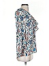 Tolani 100% Silk Teal 3/4 Sleeve Silk Top Size XS - photo 4