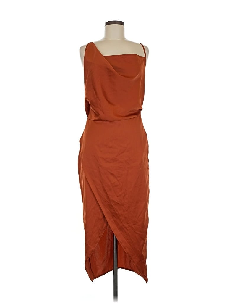 Pre-owned Missguided Cocktail Dress In Orange