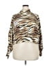Leith Animal Print Tan Cardigan Size 3X - photo 1