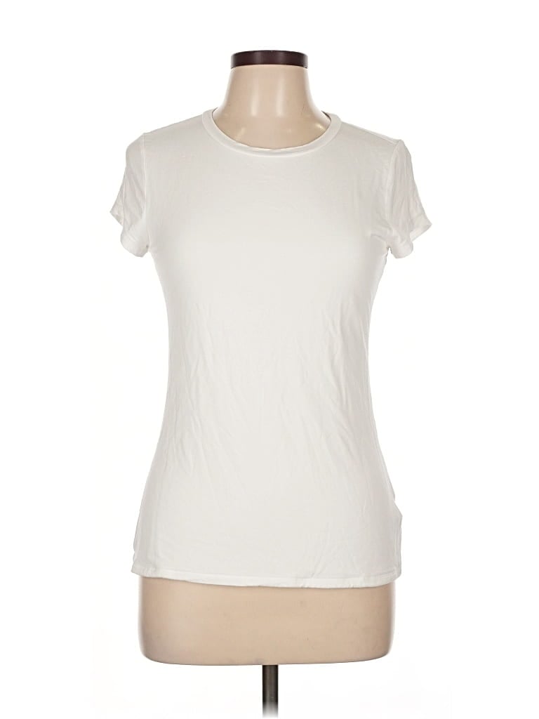 Pre-owned Express Short Sleeve T-shirt In White