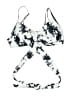 Unbranded Tie-dye White Swimsuit Top Size M - photo 1