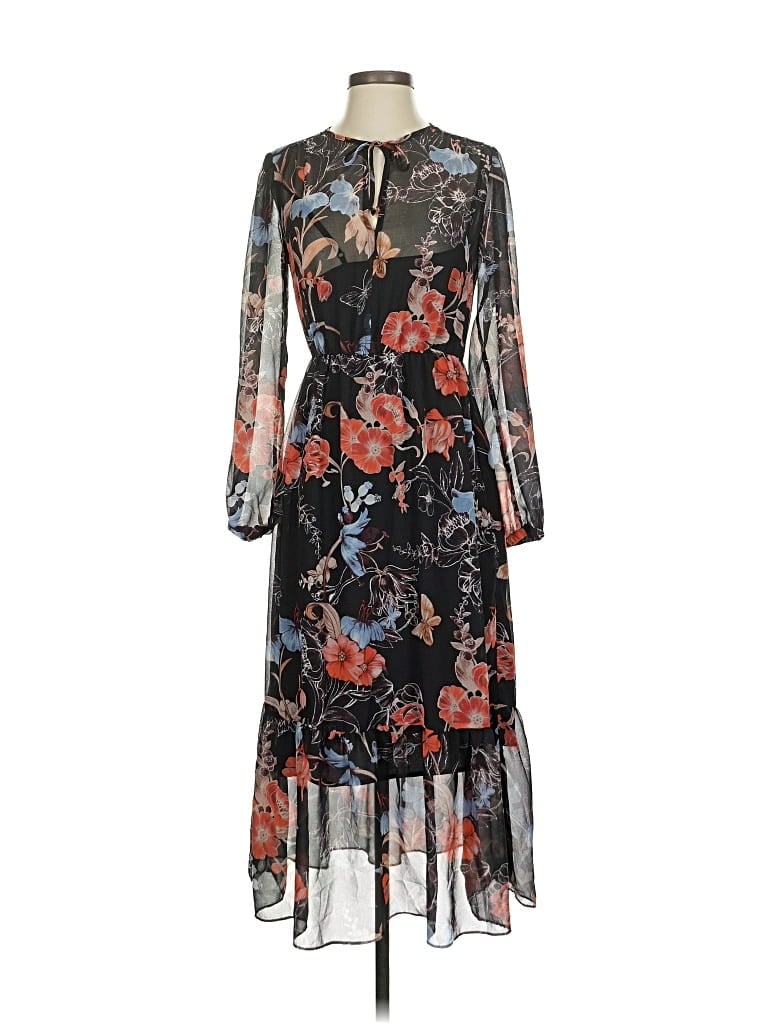 WHO WHAT WEAR Pre-owned Casual Dress In Black