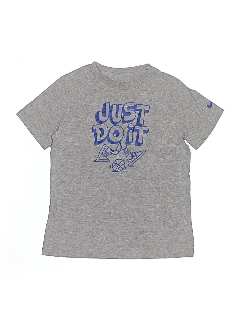 Click to view more detailed imagery on our partner's website Pre-owned Nike Kids' Short Sleeve T-shirt In Gray