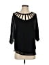 Lost April 100% Polyester Black 3/4 Sleeve Blouse Size S - photo 1
