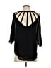 Lost April 100% Polyester Black 3/4 Sleeve Blouse Size S - photo 2
