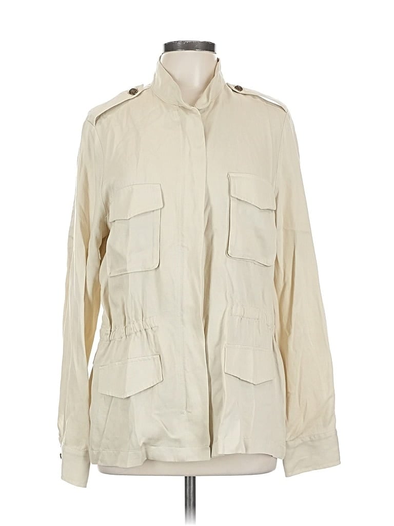 Click to view more detailed imagery on our partner's website Pre-owned Karen Kane Long Sleeve Blouse In White