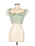 Lulus Green Short Sleeve Top Size M - photo 1