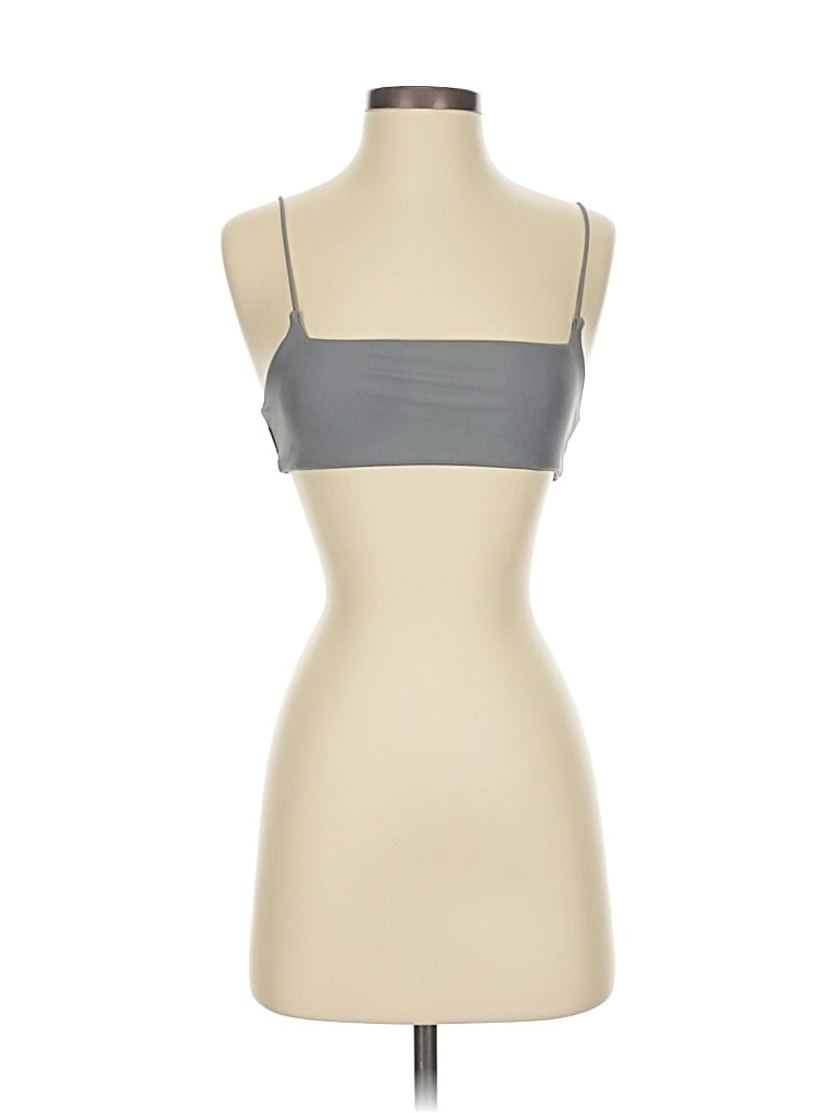 Pre-owned Shein Tank Top Gray Strapless Neckline Tops