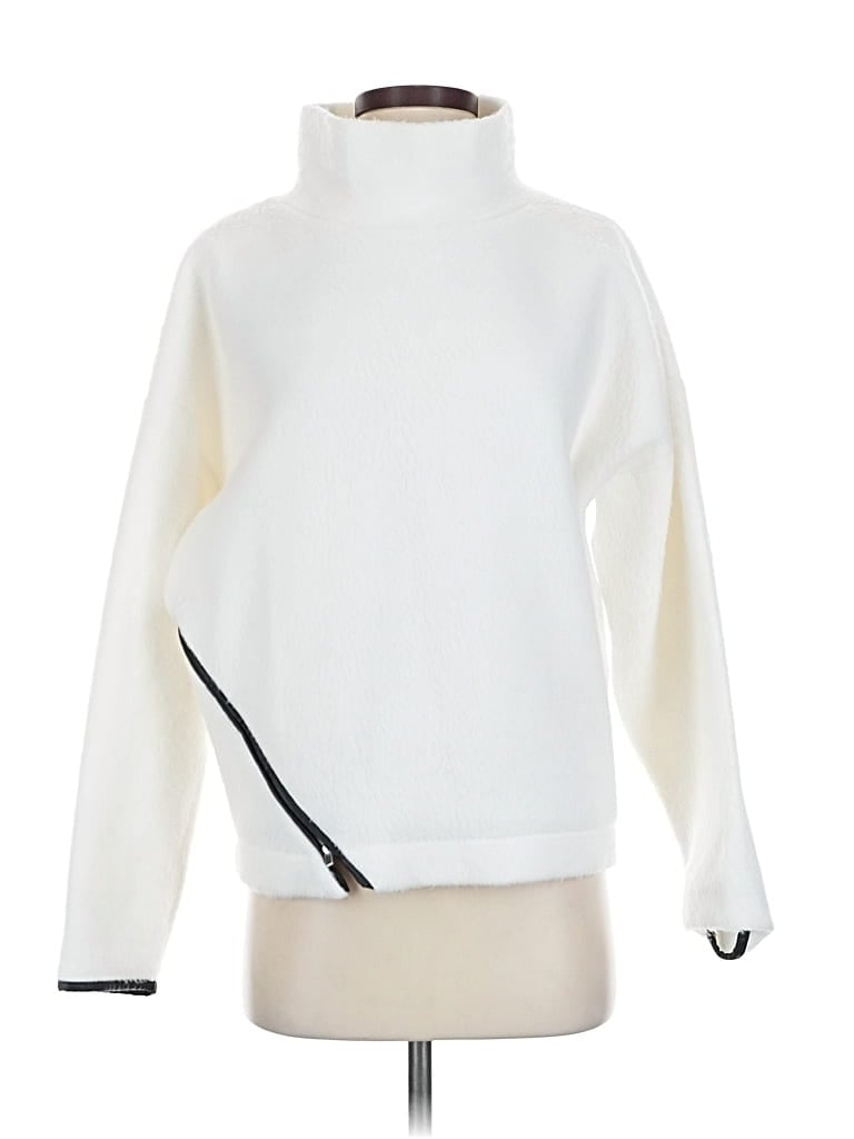 Pre-owned Express Turtleneck Sweater In White