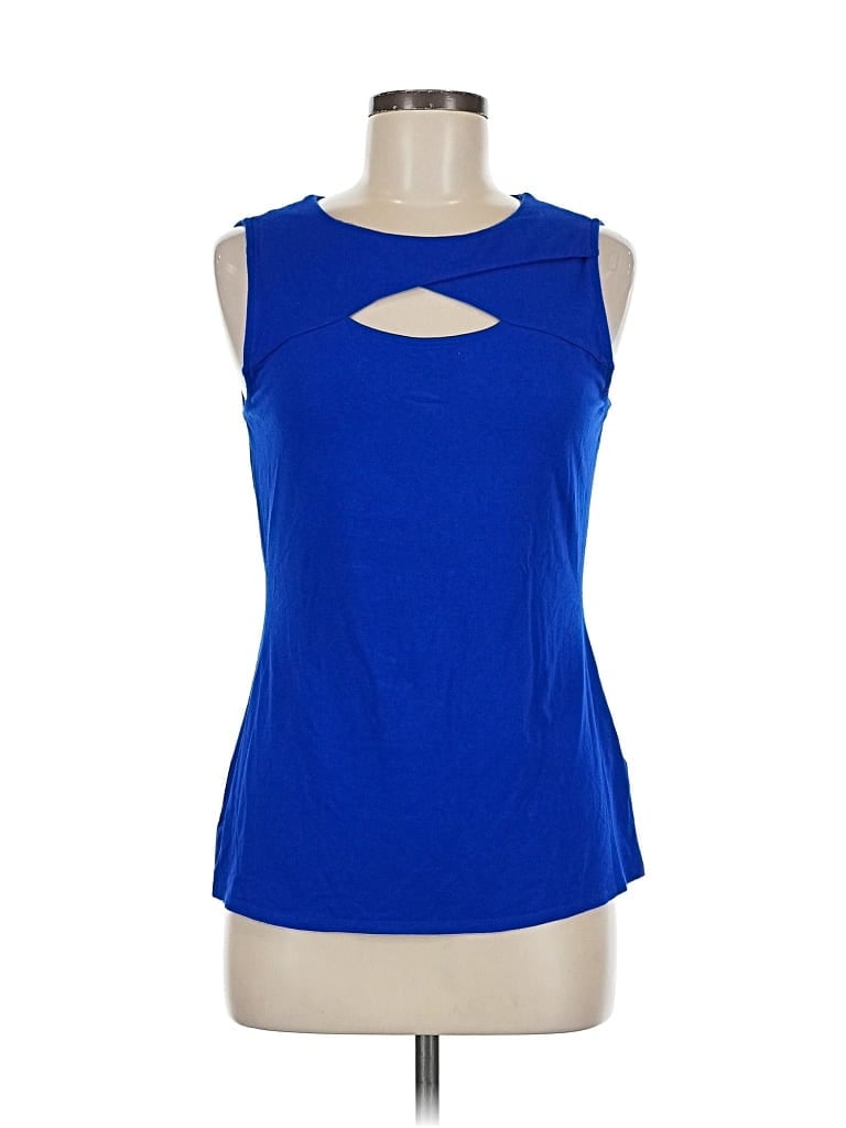 Click to view more detailed imagery on our partner's website Pre-owned Vince Camuto Sleeveless T-shirt In Blue