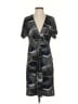 BCBGMAXAZRIA Print Gray Casual Dress Size S - photo 1