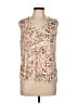 Xieerduo Animal Print Tan Sleeveless Blouse Size L - photo 1