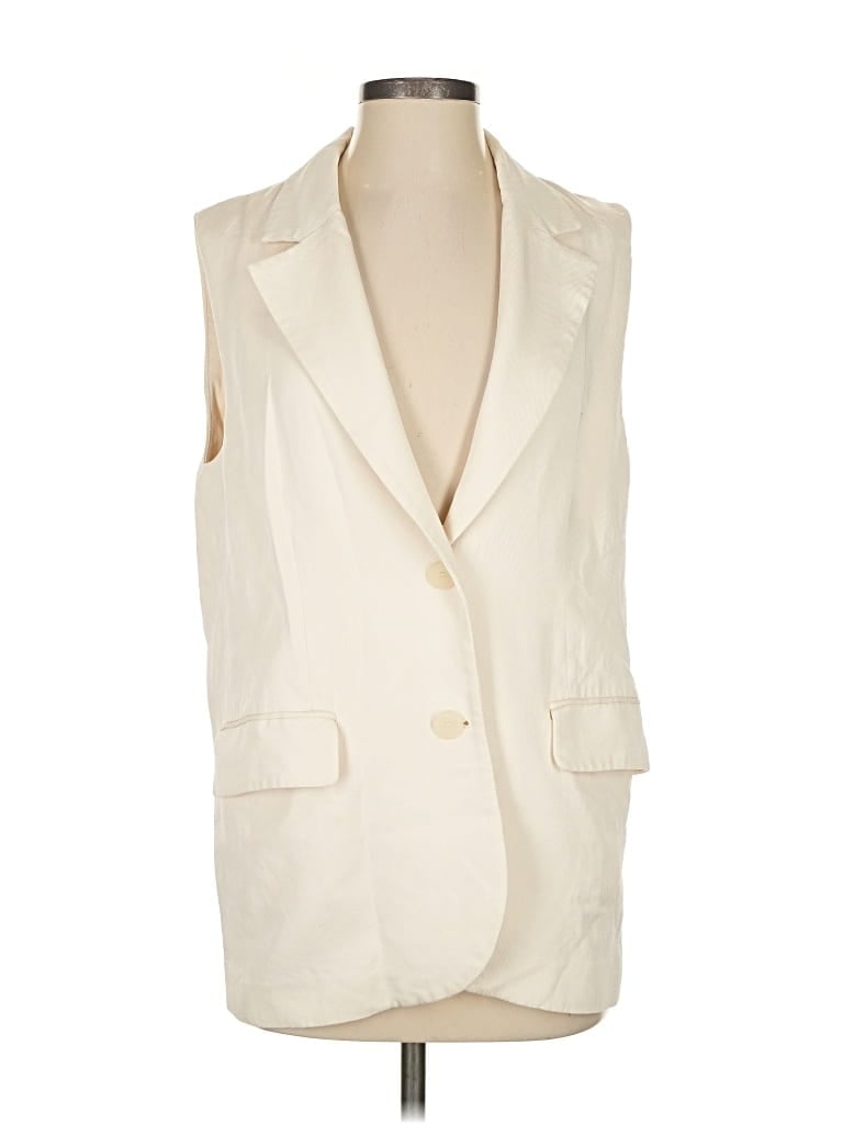 Pre-owned Mng Tuxedo Vest In White
