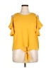 A. Byer Yellow Short Sleeve Top Size XL - photo 1