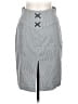 Express Design Studio Chevron-herringbone Gray Casual Skirt Size 10 - photo 2