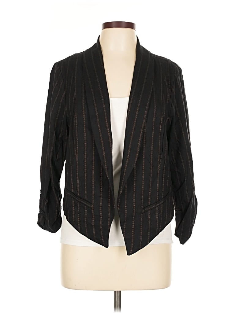 Pre-owned Torrid Blazer Jacket In Black