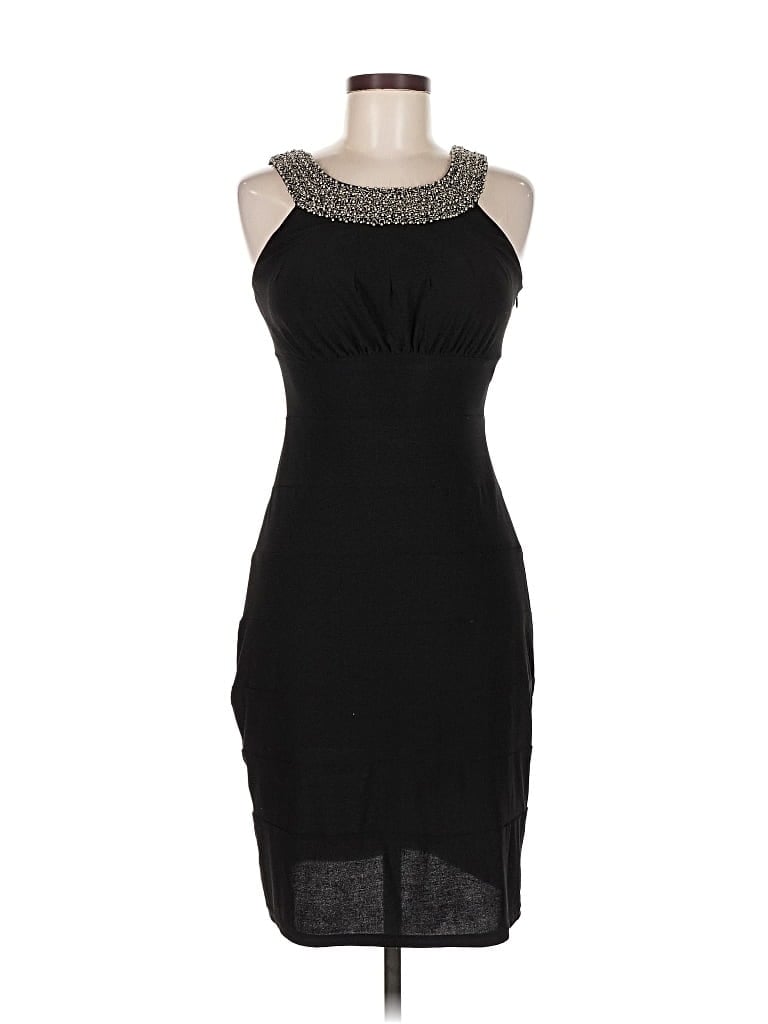 Pre-owned R & M Richards Cocktail Dress In Black