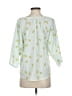 Joie 100% Polyester Green 3/4 Sleeve Blouse Size S - photo 2