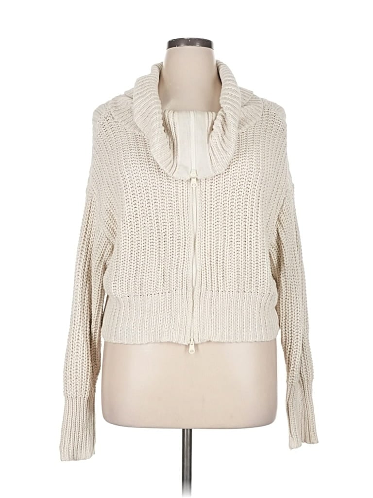 Pre-owned Aerie Cardigan Sweater In White