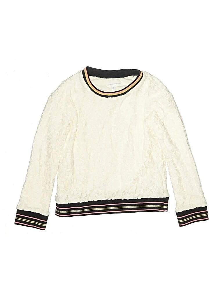 Pre-owned Rockets Of Awesome Kids' Pullover Sweater In White