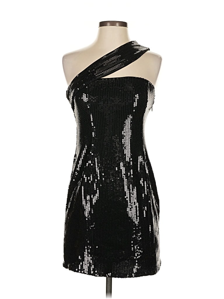 Pre-owned H:ours Cocktail Dress In Black