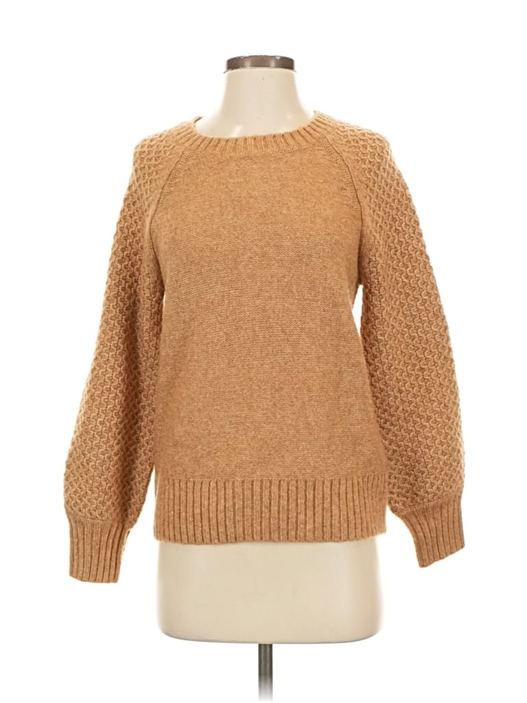 Pre-owned J.crew Factory Store Pullover Sweater In Brown