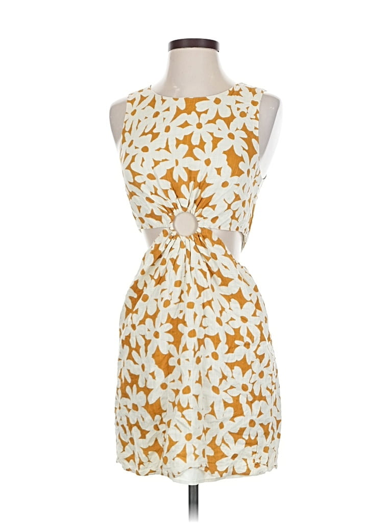 Pre-owned Pink Lily Cocktail Dress In Yellow