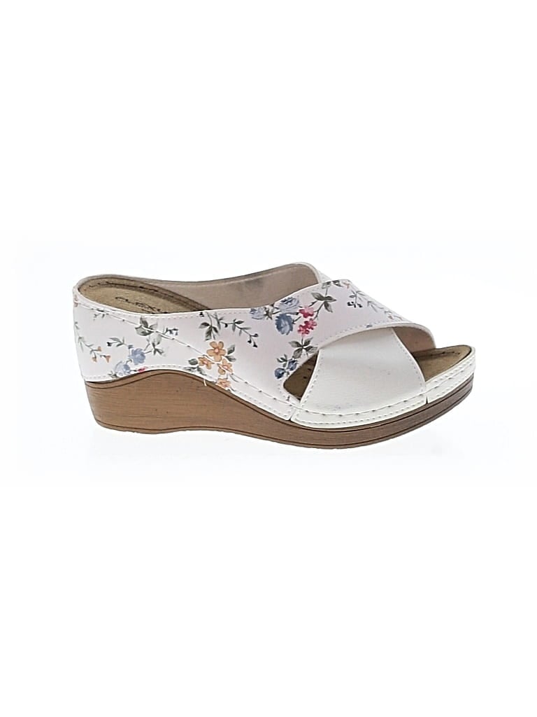 Pre-owned Assorted Brands Wedges In White