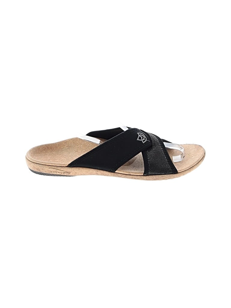 Pre-owned Spenco Sandals In Black